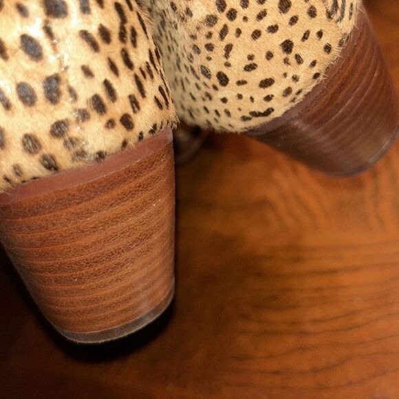 Dolce Vita Calf Hair Leopard Print Booties(Size 6.5) - Picture 8 of 12